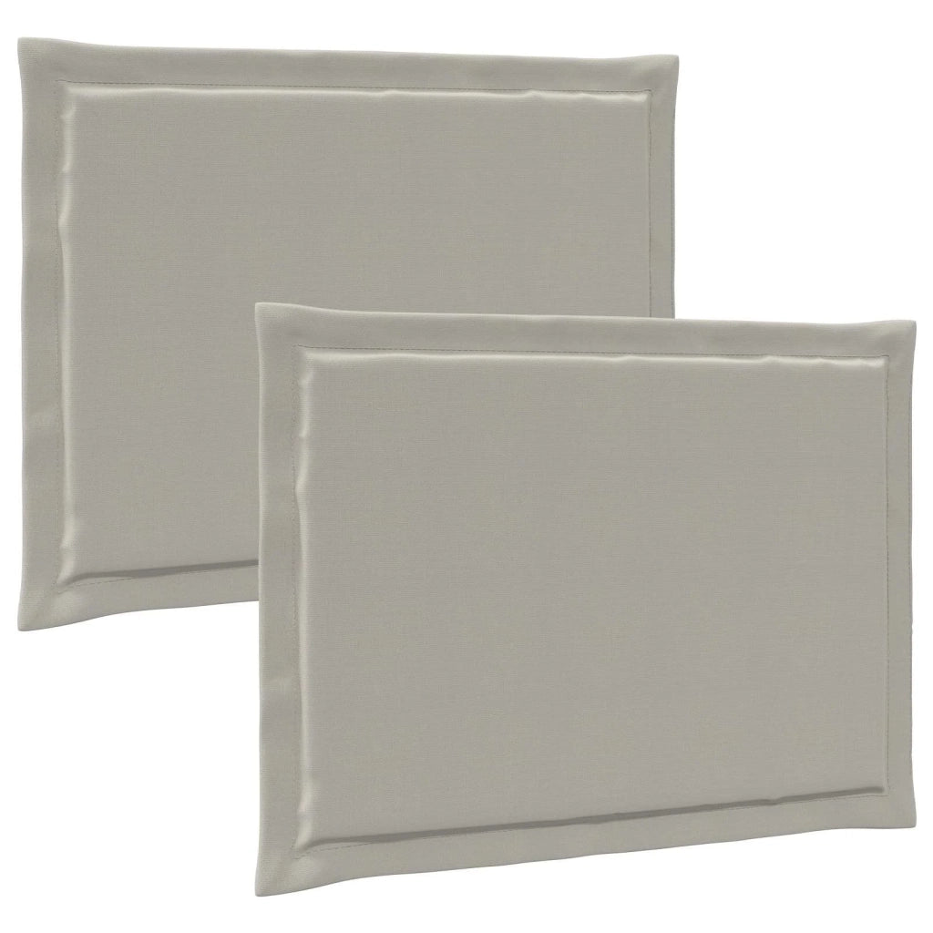 Cuscini per Seduta 2 pcs Grigio Chiaro 47 x 36 x 2 cm 899968