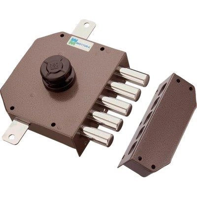 SERRATURA LEGNO APPLICARE 30621 MOTTURA  C.POMPA M4 TRIPL + POMOLO E.MM 63 DX