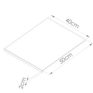 Tagliere Spianatoia per Alimenti Professionale 40x50 AISI 304