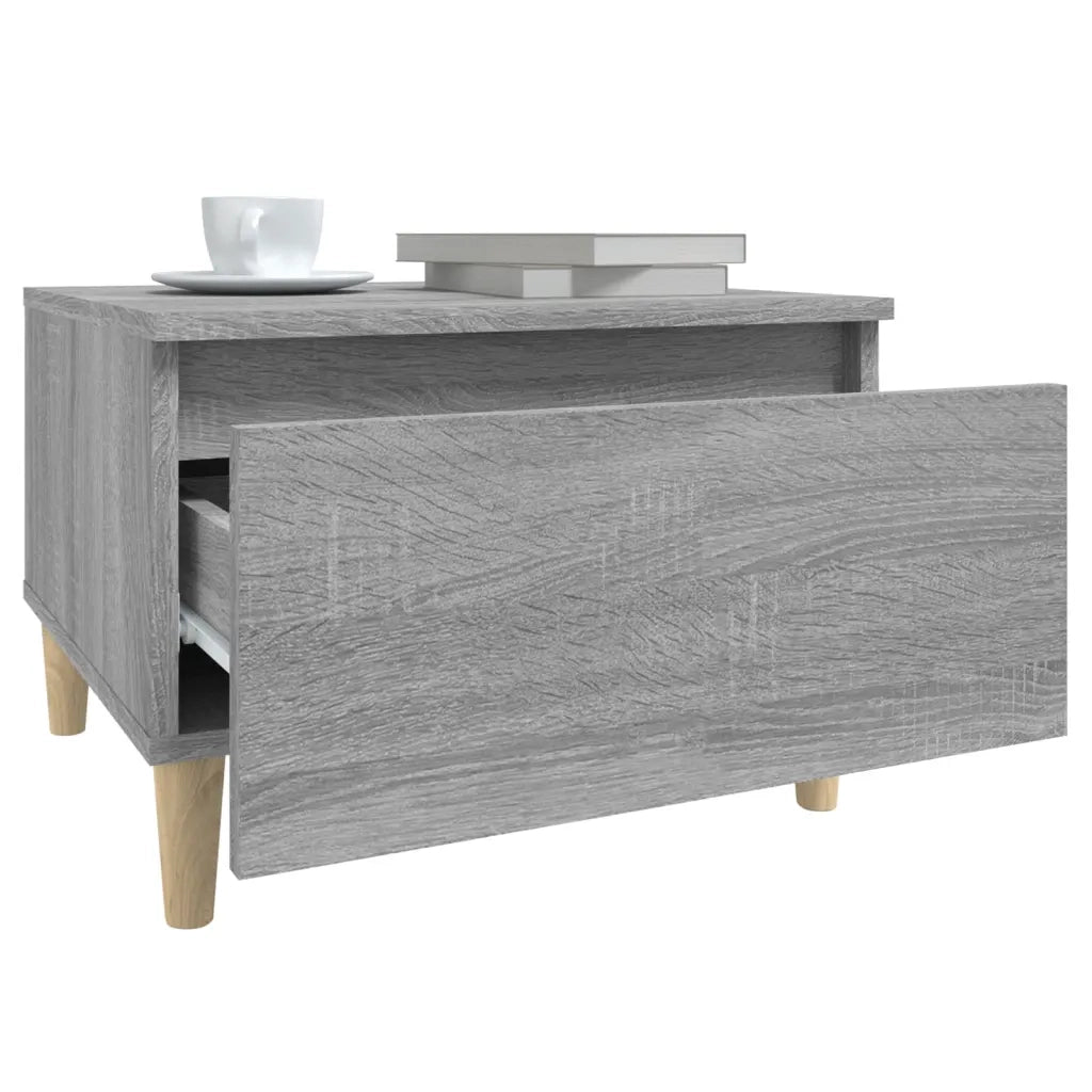 Tavolino Grigio Sonoma 50x46x35 cm in Legno Multistrato 819512