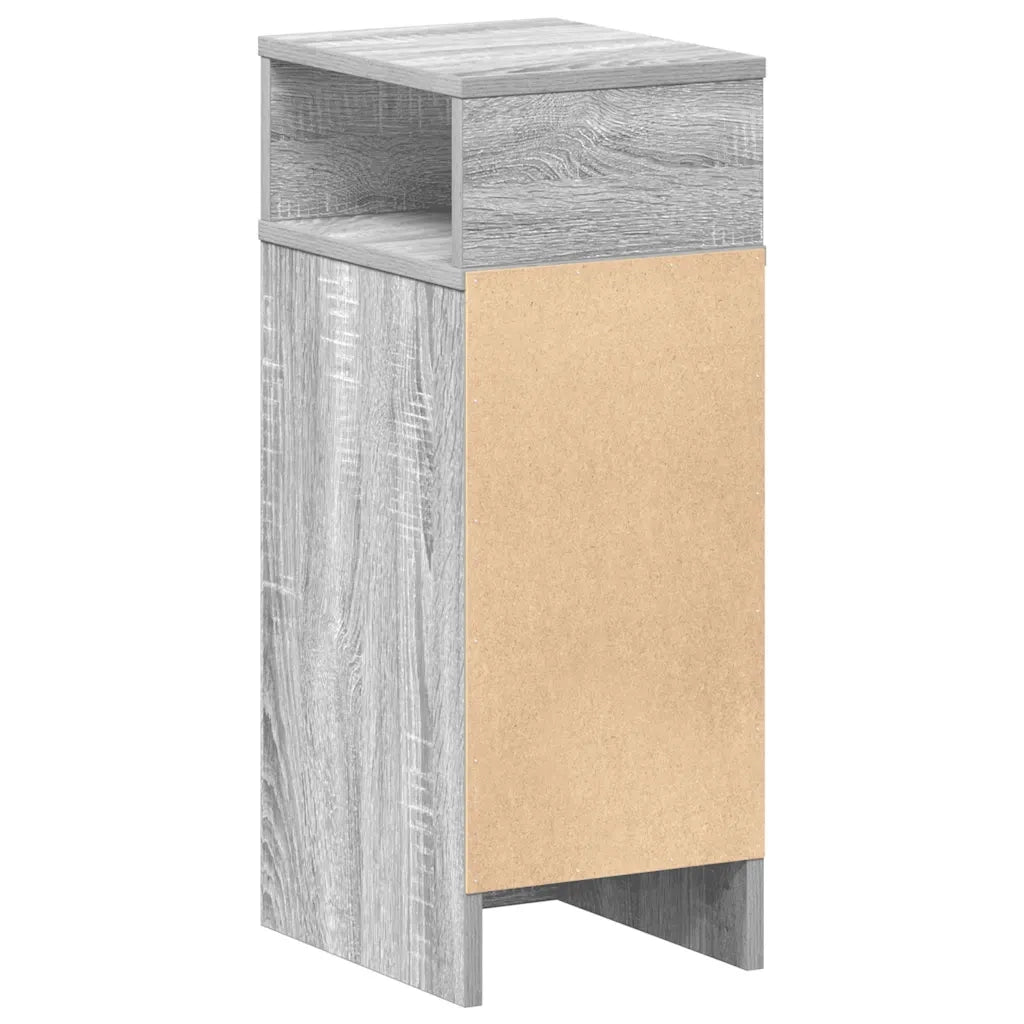 Comodino | Armadio da Notte | Mobiletto da notte con Cassetto Grigio Sonoma 25x31x66 cm