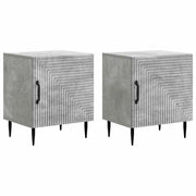 Armadio da Notte 2 pcs Grigio Cemento 43 x 34,5 x 50 cm 894802