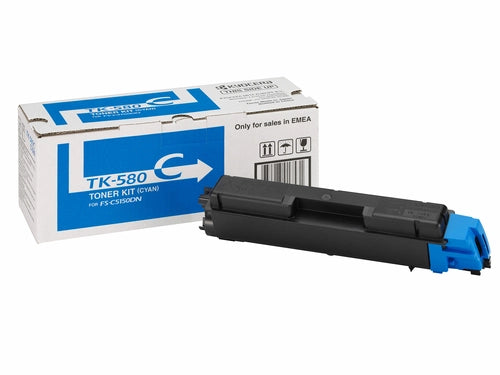 KYOCERA TK-580C cartuccia toner 1 pz Originale Ciano