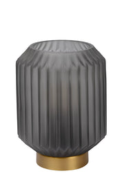 Lampada da tavolo vetro fumé oro E14 Sueno Lucide