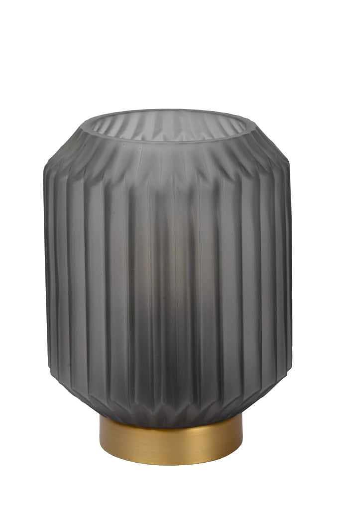 Lampada da tavolo vetro fumé oro E14 Sueno Lucide