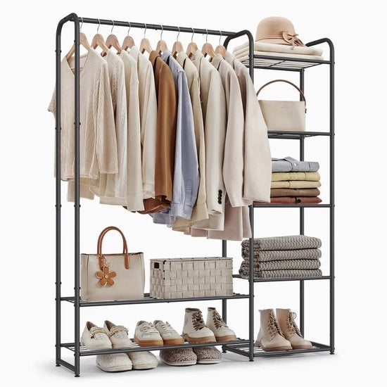 Armadio a muro moderno con gratacielo – Cappa di stoccaggio per abbigliamento (112 x 29 x 158,4 cm)