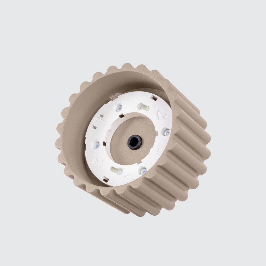 Spot soffitto moderno tondo taupe 6cm GX53 Pure Lume