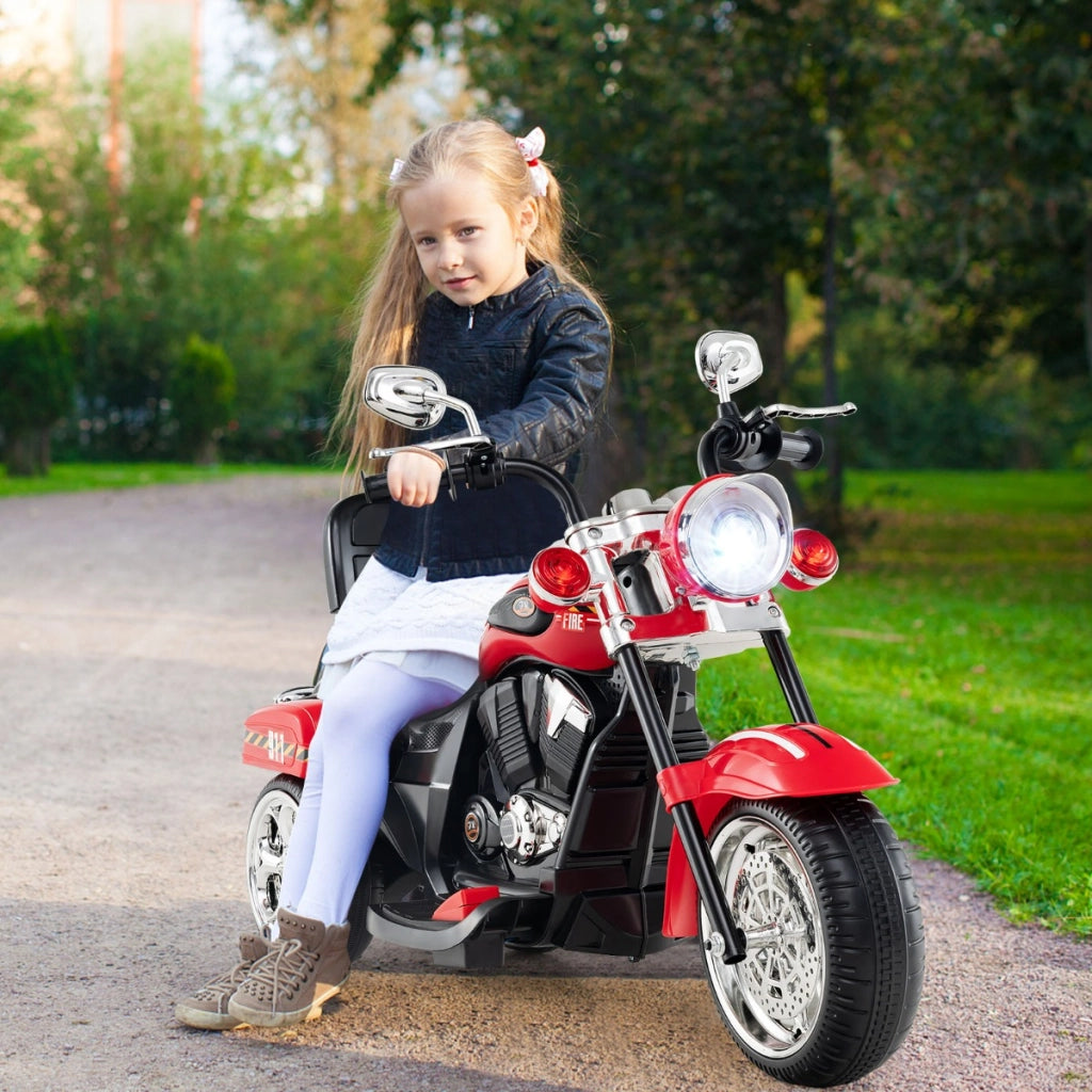 Moto in stile chopper per bambini e bambine, Moto cavalcabile alimentata a batteria Colorato 2-Moto elettriche