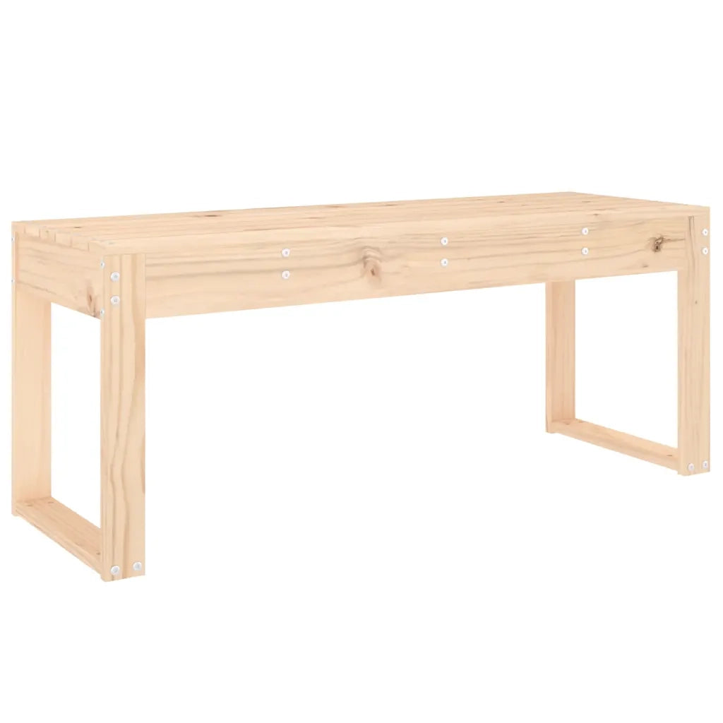 Panca da Giardino 110x38x45 cm in Legno Massello di Pino 825093