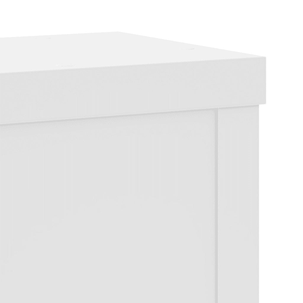 Supporti per Piante 2 pz Bianchi 15x15x20 cm Legno Multistrato 852888