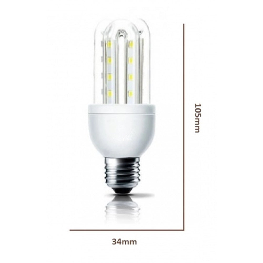 Trade Shop - Lampadina Led Jn17 Attacco E27 3w 2u Luce Naturale 4000k Tubolare Lineare 285lm 87255 -