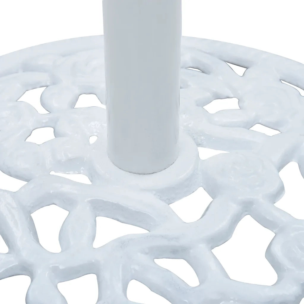 Base Ombrellone-Supporto per ombrellone Bianca 12 kg 48 cm in Ghisa