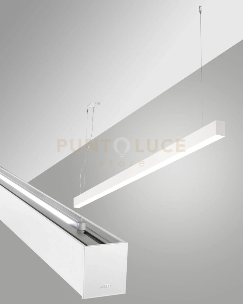 MILLET SOSPENSIONE DOPPIA EMISSIONE BIANCA A LED 3000K 3380+1290LM 23W- 15W OPALE ON/OFF IP40 MT