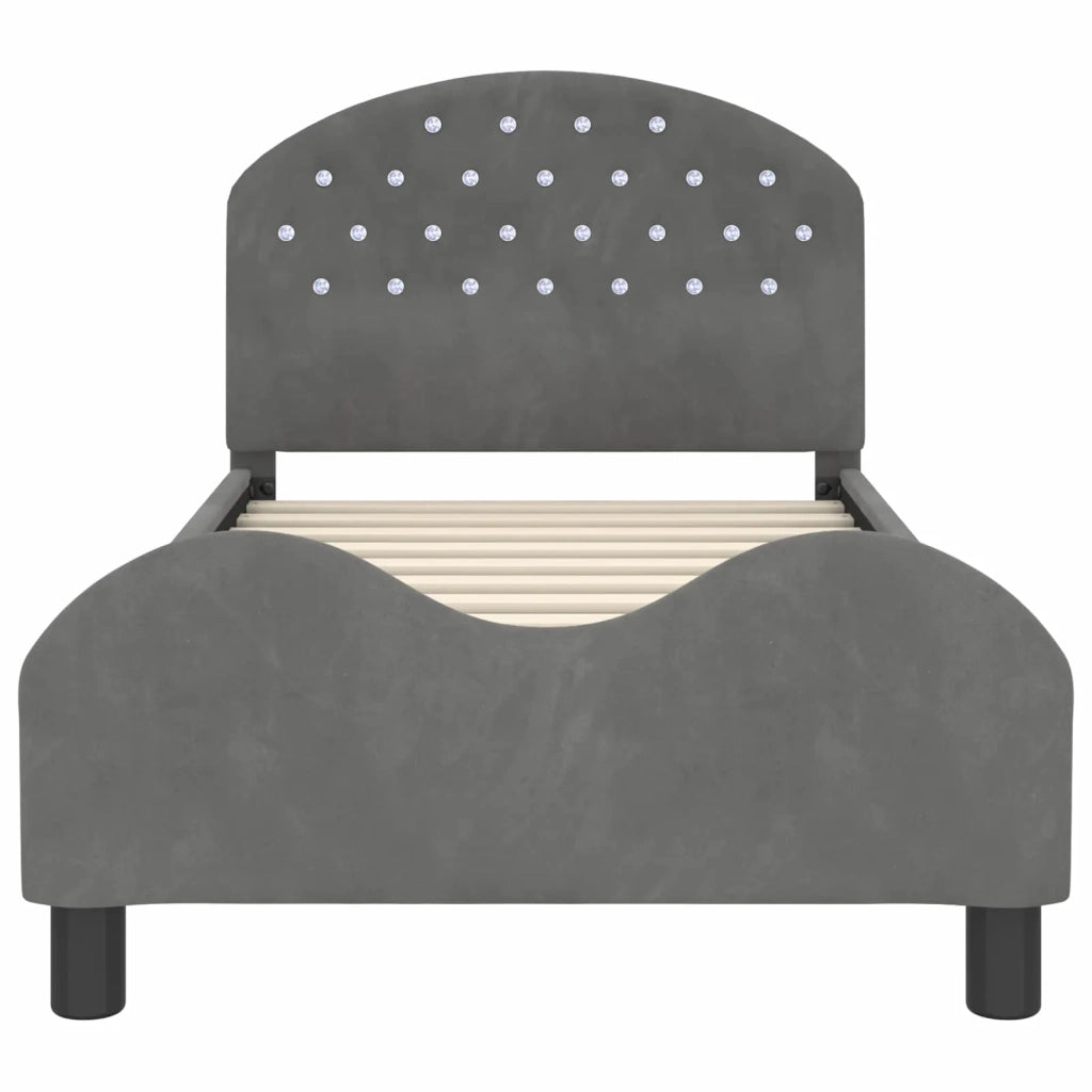 Struttura letto bambini con testata Grigio scuro 80 x 160 cm 42011107