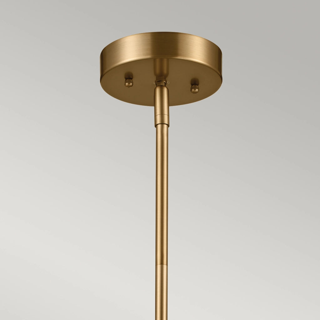 Lampada a sospensione Luella Kichler nero/ottone Ø41 3xE14