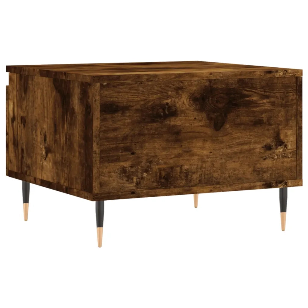 Tavolini Salotto 2pz Rovere Fumo 50x46x35 cm Legno Multistrato 830855