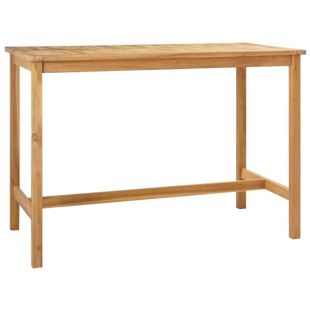 Tavolo da bar Naturale 150 x 75 x 105 cm Legno di teak solido 42030008