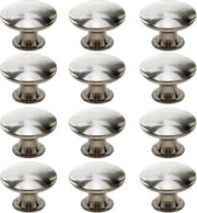 12 Maniglie per Cucina, Ladigreca Ronde Vintage, Piccoli Pulsanti in Metallo per Mobili, Bagno 30x21mm, Argento