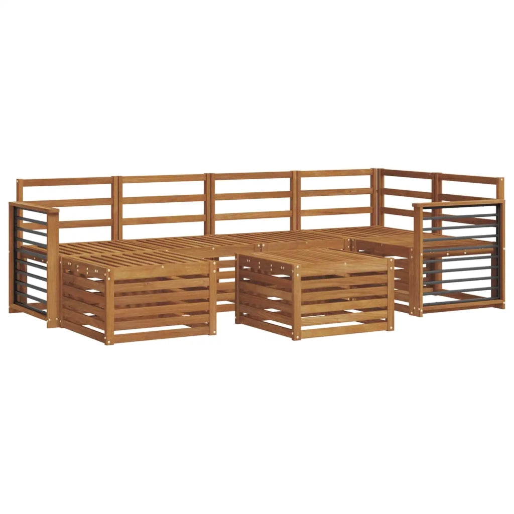 Set divani Naturale Legno di Acacia Massello 3375139