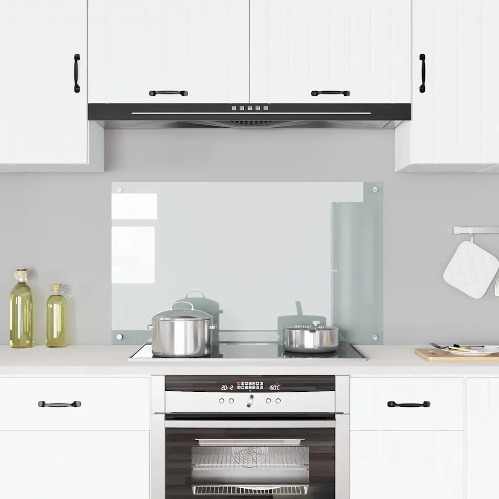 Paraschizzi per Cucina Trasparente 100x60 cm in Vetro Temperato CFW3115127