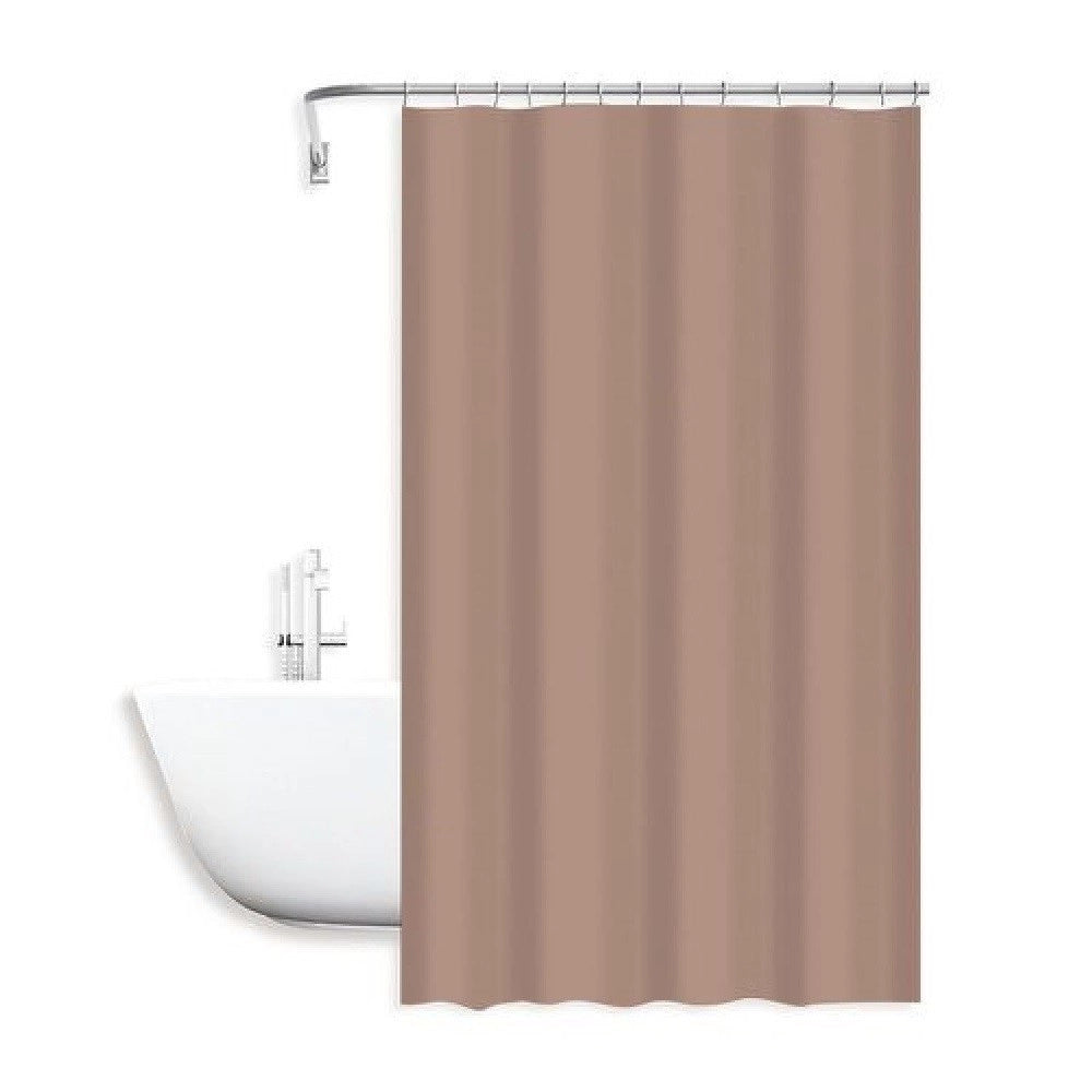 Trade Shop - Tenda Doccia Antimuffa Impermeabile Poliestere 180x200cm Con Anelli Ganci Bagno 79857 -