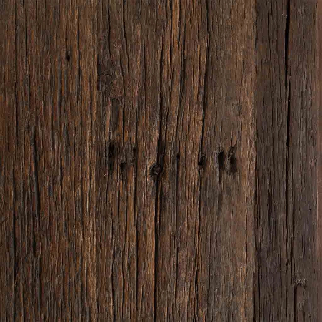 Credenza artigianale in legno con 4 ante marrone, 170x40x90h cm