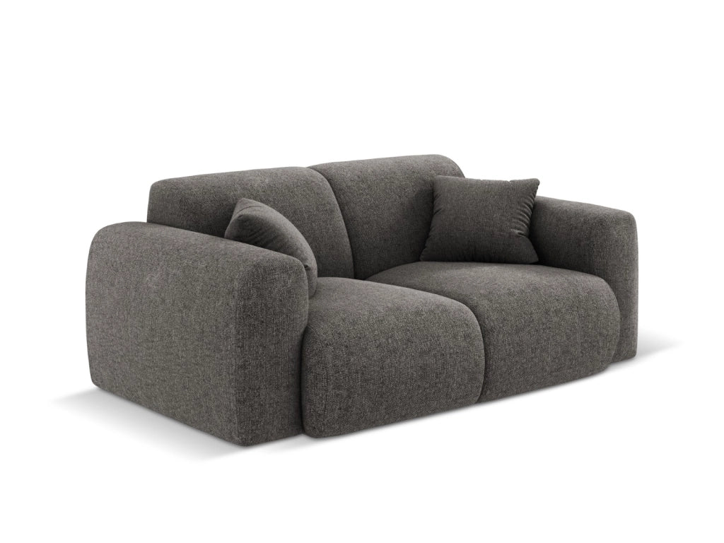 Cosmopolitan Design - Divano "Nolio" 2 posti in ciniglia grigio 