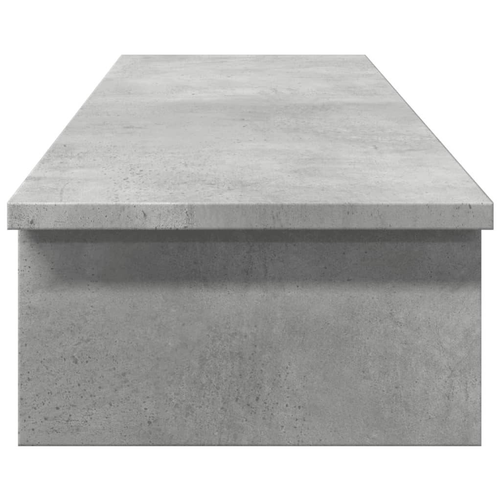 Supporto per monitor tavolo da scrivania 100 x 27 x 15 cm in legno ingegnerizzato grigio 02_0044842
