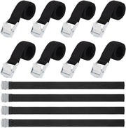 Cinture di fissaggio brevi, 10 pezzi, cinture di fissaggio velcro, cinture di fissaggio con chiusura a gomito, cinture di fissaggio per bicicletta, bicicletta, motocicletta, campeggio, nero, 60cm