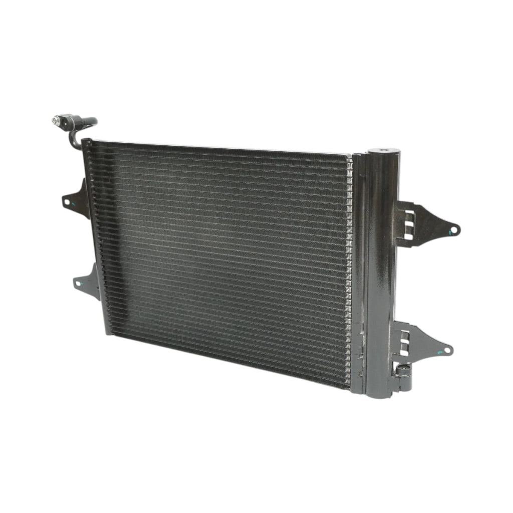 Radiatore climatizzazione (condensatore AC) – VW, Seat, Skoda Dimensioni: 352 × 480 mm Codici OEM compatibili: 5Z0820411D, 6Q0820411J, 35480, 1924005449