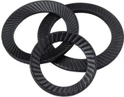 Ferritoie antiscivolo in acciaio di carbonio - 9 pezzi - M20x30mm - Ferritoie per connessioni sicure - Per viti e bulloni