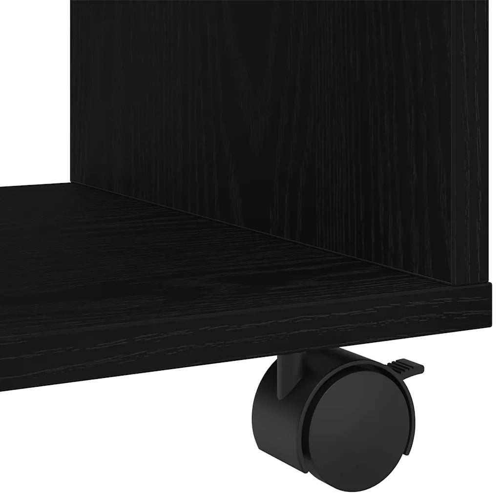 Tavolino Rovere Nero 72 x 33 x 42,5 cm Legno ingegnerizzato 868061