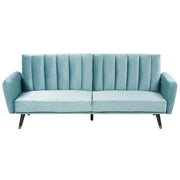 Divano Letto Verde Letto Trasformabile In Velluto Tappezzeria Elegante Glam Moderno Soggiorno Camera Da Letto