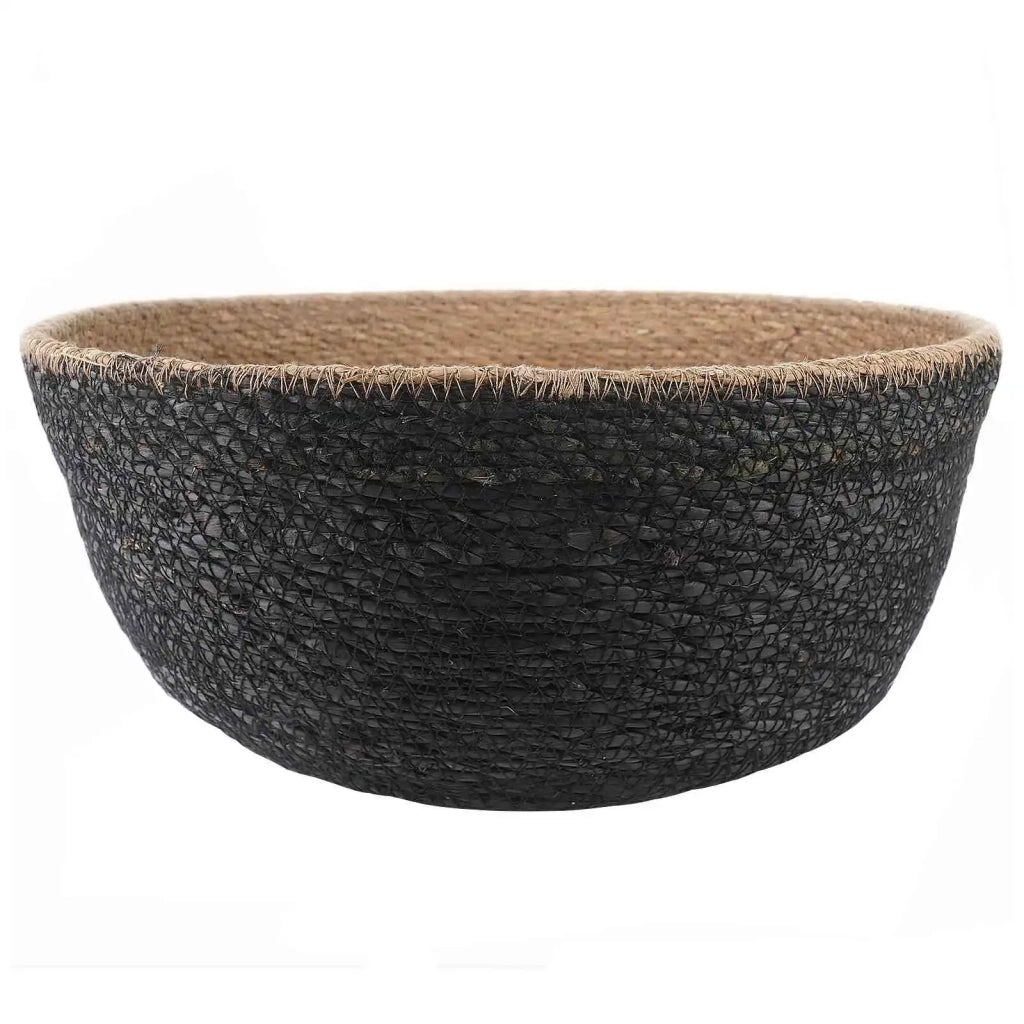 Vaso da fiori con manici 2 pcs Nero Ø 45 x 36 cm 42012265