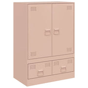 Credenza cassettiera cassettiera mobile contenitore organizer cucina soggiorno soggiorno alta 67 x 39 x 95 cm acciaio Rosa 02_0035157