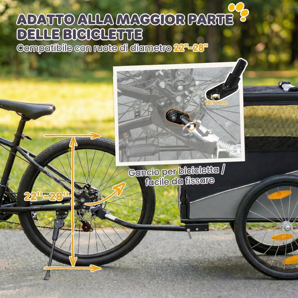 Trasportino per Cani Pieghevole in Metallo ¨C Minimal ¨C Grigio