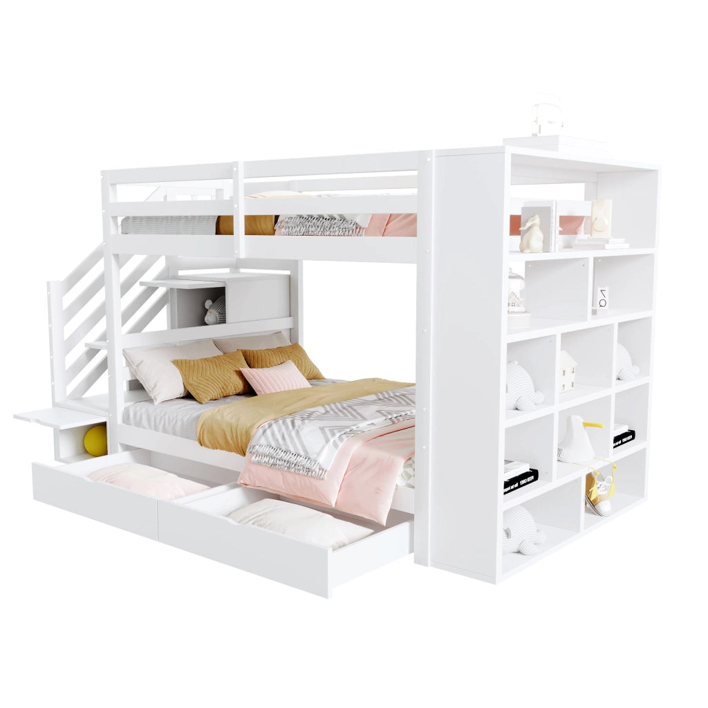 LETTO A CASTELLO 90x200 cm Legno Bianco