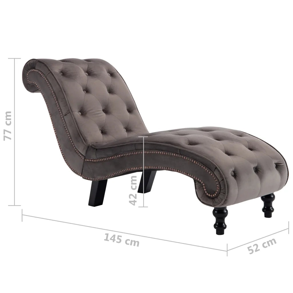 Sdraio Grigia in Velluto CFW4068946