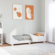 Letto senza Materasso Bianco 90x200 cm Legno Massello di Pino 850777