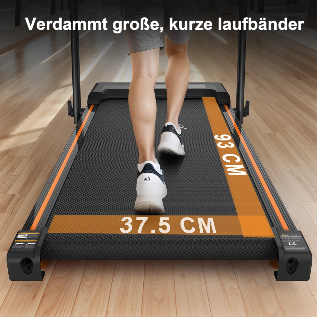 TAPIS ROULANT 3-in-1 pieghevole con inclinazione 10%, acciaio nero
