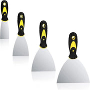Set di Spatole in Acciaio Inossidabile - Per Piallature e Scrape - 4 Pezzi - Diverse Dimensioni