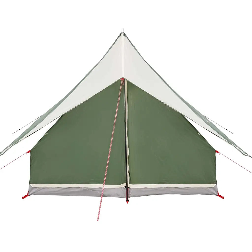 Tenda Familiare con tetto Verde e Bianco 220 x 220 x 184 cm 4100673