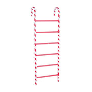 Scaletta di Babbo Natale in Metallo Bianca e Rossa 60 cm