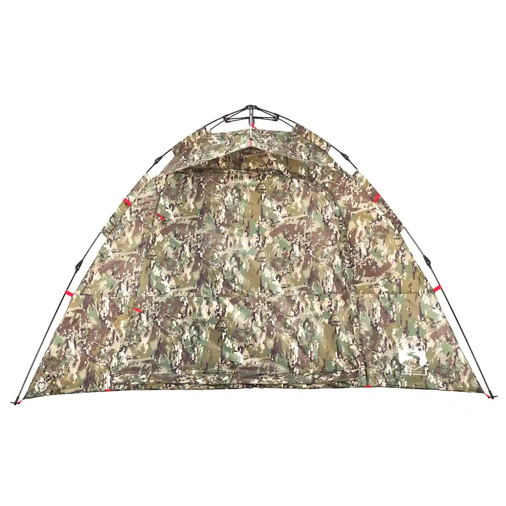 Tenda da Pesca 4 Persone-Tenda da campeggio Mimetica a Rilascio Rapido 293088