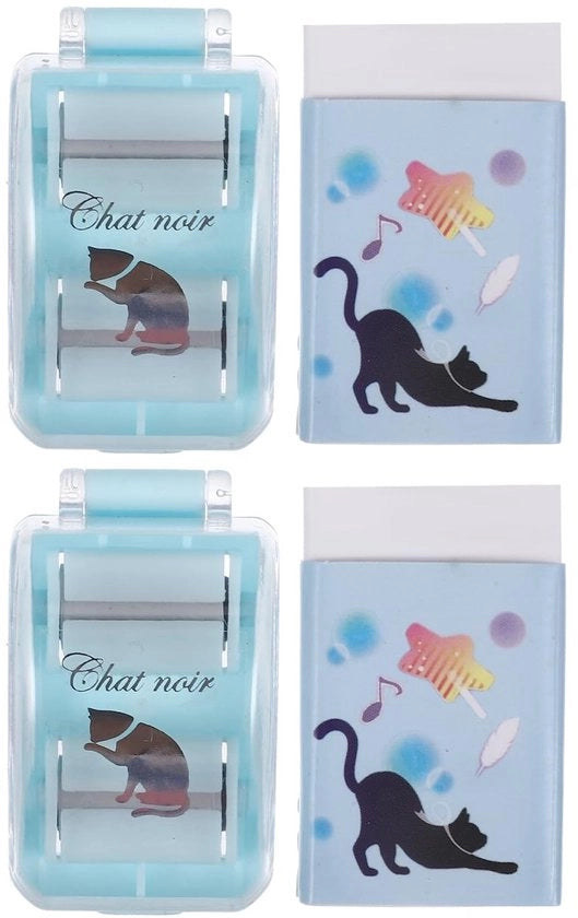 Raccoglitore di polvere 2 pezzi - Pulitore di gomma portatile mini - Compatta - Leggera - Plastica/Ferro - Per ufficio/Casa - Pulitore di scrivania