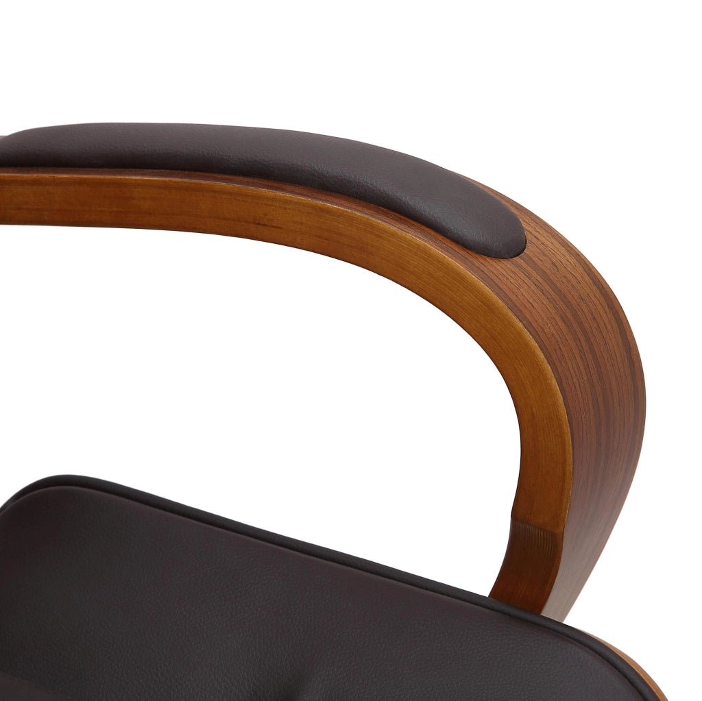 Sedia da ufficio Yankton in similpelle Noce/marrone