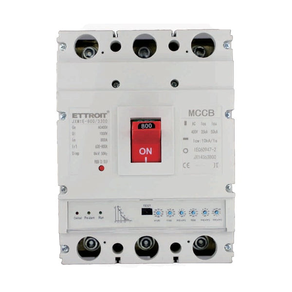 MCCB Interruttori Scatolati Magnetotermici Regolabile 3P  50kA Regolabile 630A-800A AC 400V IP20 IEC60947-2