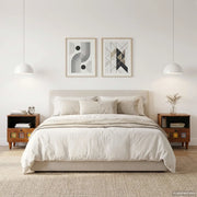 Armadio da Notte con cassetto 2 pcs Marrone 40 x 33 x 46 cm