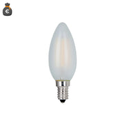 Alcapower Lampadina LED Oliva C35 Vetro Frost 4W E14 450lm 4000K Luce Naturale 360 Gradi Classe Energetica E - Prodotto ad alta efficienza