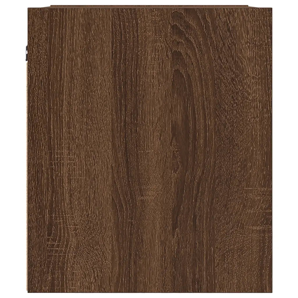 Comodino a Muro Rovere Marrone 38x34x40 cm 861241